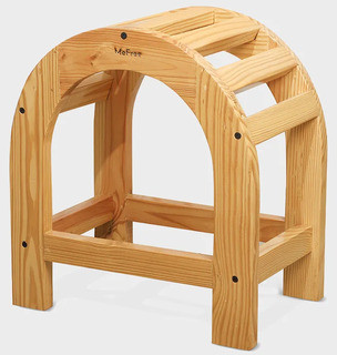 MeFree Polished Pinewood Tall Backbender For Yoga