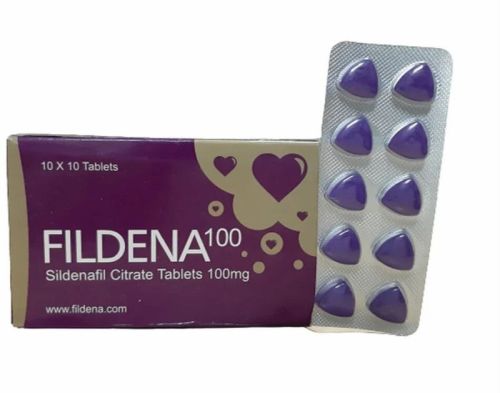 Fildena 100mg Tablets, Composition : Sildenafil Citrate