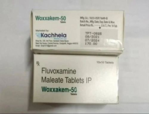 Fluvoxamine Woxxakem 50mg Tablet, Packaging Type : Box