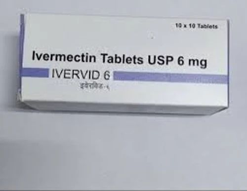 Ivervid 6mg Tablet, Packaging Type : Box