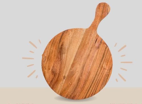 Wood Finished Plain Chopping Board For Kitchen