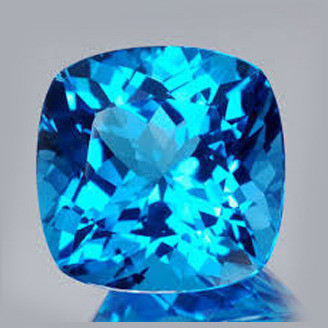 Polished Swiss Blue Topaz Gemstone, Shape : Square