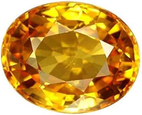 Polished Yellow Sapphire Gemstone For Jewellery