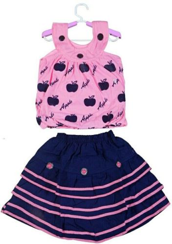 Printed Girls Skirt Top, Speciality : Easy Wash, Anti-Wrinkle