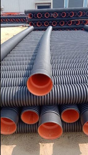 HDPE Dwc Pipe, Color : Orange, Length : 4000-5000mm for Industrial