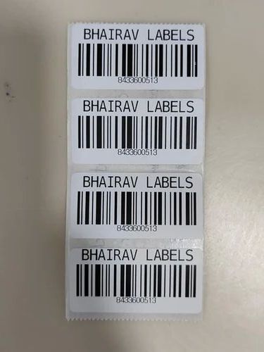 85 GSM Barcode Label Stickers For Garments