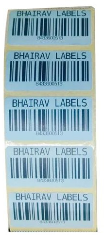 95 GSM White Barcode Label Stickers For Garment Industry