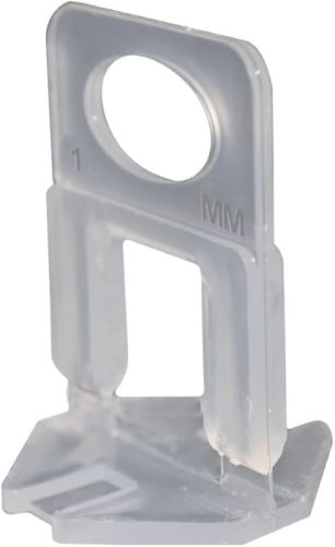 Shivam Enterprise HDPE 1mm Tile Levelling Clip, Color : Transparent