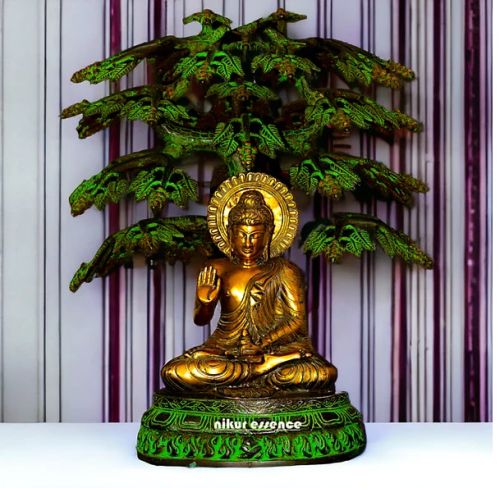 Brass Buddha Idols for Interior Decor, Gifting