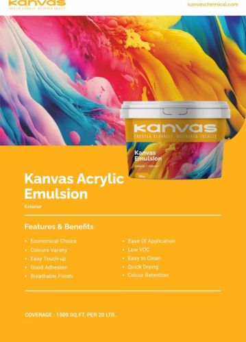 Kanvas Emulsion Exterior, Certification : ISO9001:2008