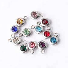 Polished Diamond Birthstone Charms, Gender : Female, Male