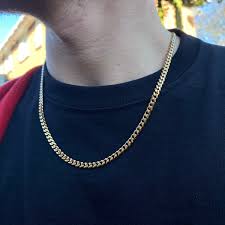 Mens Gold Chain, Color : Golden