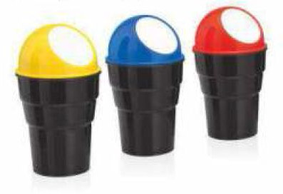 Plastic Car Trash Holder, Shape : Round