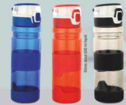 Plastic Push Button Water Bottle For Drinking Purpose