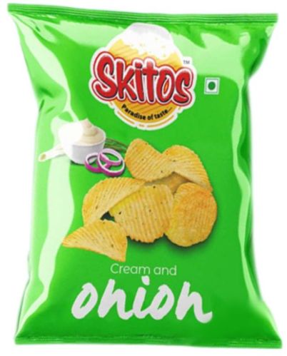 Skitos Cream and Onion Potato Chips, Packaging Type : Box