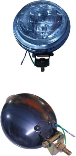 Polished Metal Halogen Fog Lamp 110mm For Automobile, Commercial, Off Highway Vehicless