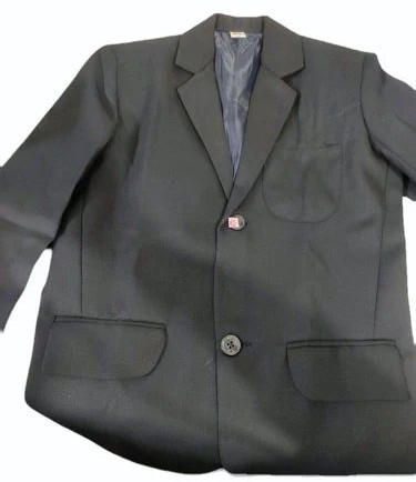 Plain Woolen Boys Black School Blazer, Age Group : 7-10years