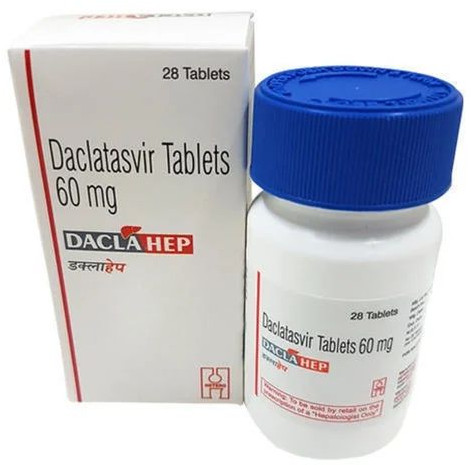 60 Mg Daclahep Daclatasvir Tablets, Packaging Type : Blister