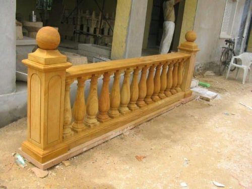 Plain Polished Sandstone Balustrades (railing) For Decoration