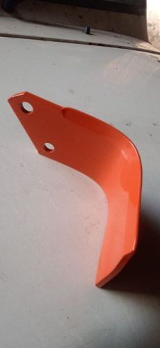 Metal Tractor Rotavator Blade, Color : Orange, Variety : Single Edge