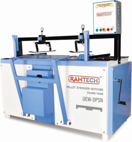 Double Head Pallet Stringer Notcher Machine For Industrial