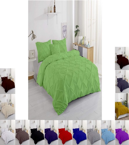 Plain Cotton Pintuck Comforter Set, Color : Multicolors Multisizes