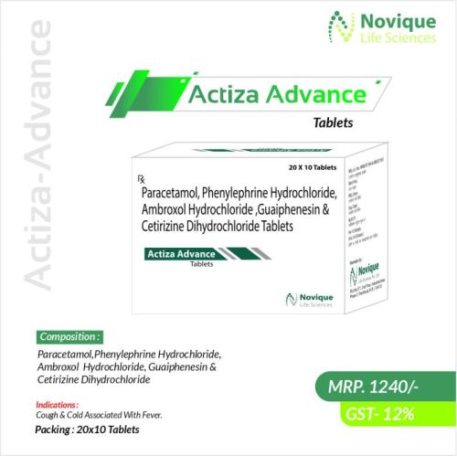 Paracetamol Phenylephire Hydrochloride. Ambroxol Hydrochloride Tablets