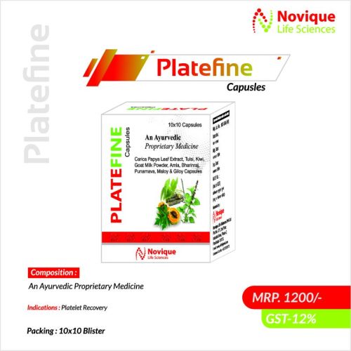 Platefine Capsules, Packaging Size : 10 X 10 Tablets