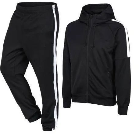 Plain Mens Full Sleeves Tracksuit, Fabric Material : Polyester