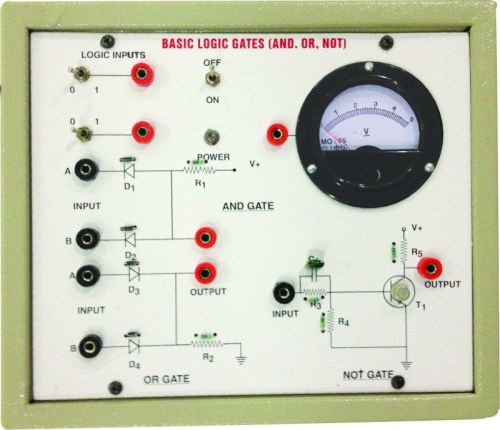 Metal Polished Basic Logic Gate Apparatus, Color : White
