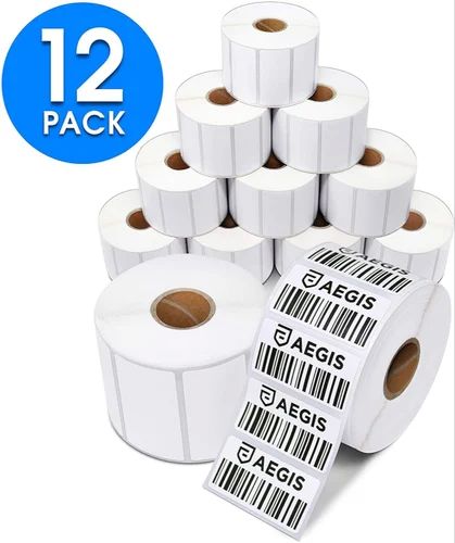 Polyester Barcode Sticker Roll, Color : Multicolour/ Blank