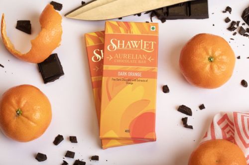 Vanilla Flavour Dark Orange Chocolate Bar For Eating Use, Diwali Gifts, Corporate Gifting