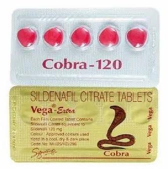 120mg Cobra Tablets, Composition : Sildenafil Citrate
