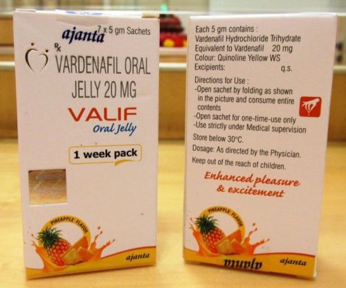 20mg Valif Oral Jelly, Packaging Type : Plastic Pouch