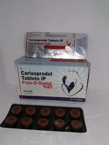 350mg Pain-O-Soma Tablets, Packaging Type : Strips