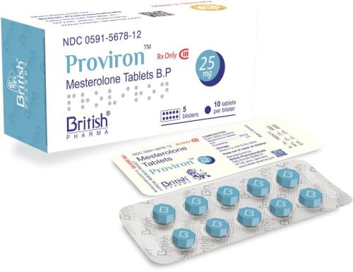 Mesterolone 25mg Proviron Tablets, Packaging Type : Blister