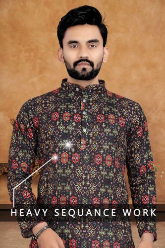 Cotton KUNJ CREATION Traditional Indian Wear Long Kurta