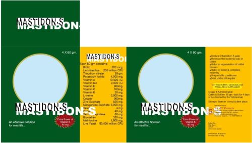 Mastidon-s Animal Feed Supplement, Packaging Type : Plastic Sachet