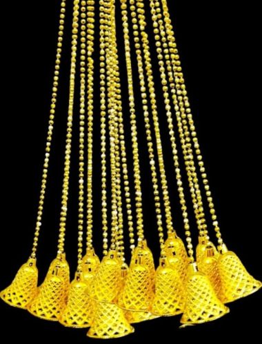 Beads With Bell Ladi, Color : Yellow