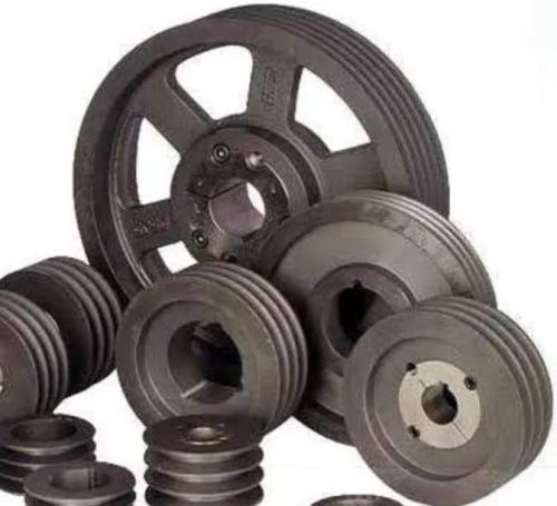 Cast Iron Industrial V Belt Pulley, Color : Brown