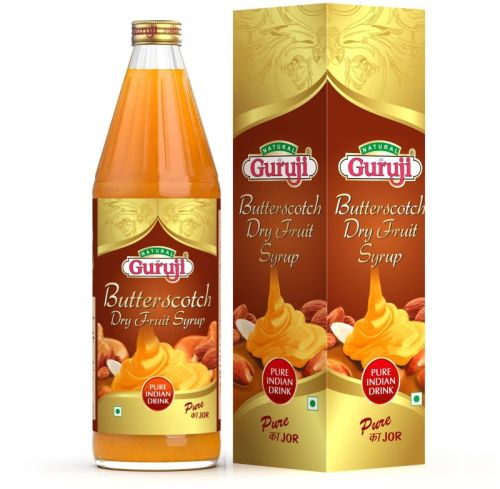 Jai Guruji Butterscotch Dry Fruit Syrup For Shakes, Making Sweet Dish