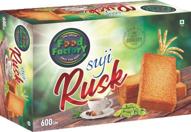 Food Factory Crunchy Suji Rusk, Taste : Light Sweet