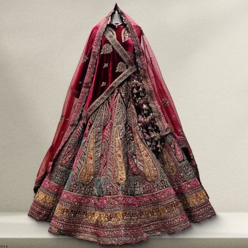 Embroidered Designer Ghagra, Work Type : Aari Work