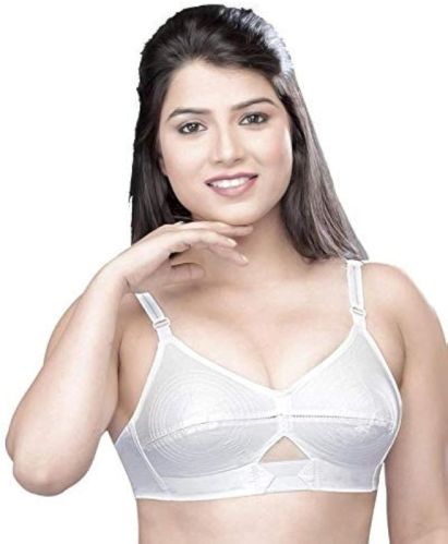 25mm White Non Padded Bra, Technics : Machine Made