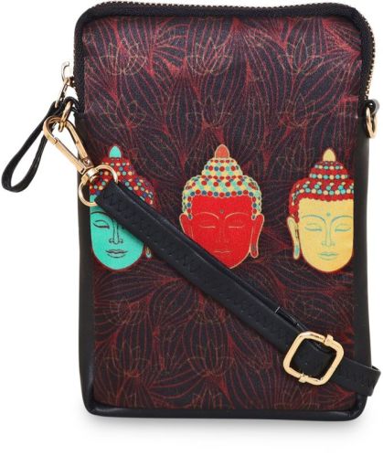 Buddh Printed Mobile Sling Bag, Weight : 90 Gm