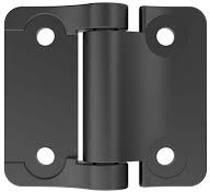 Steel Partition Door Hinges, Color : Black