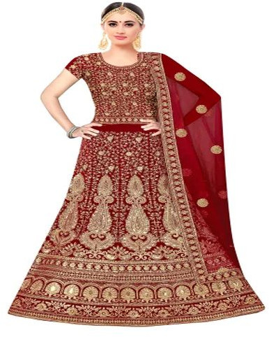 Bridal Lehenga Choli, Packaging Type : Zip Bags