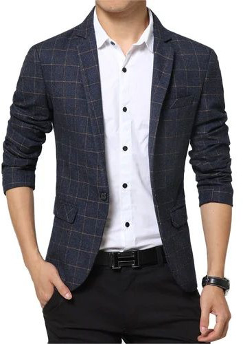 Plain Polyester Mens Casual Blazer, Age Group : Adults