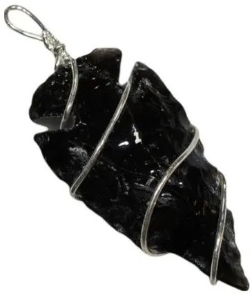 Gemstone Wire Wrapped Arrowheads, Color : Black