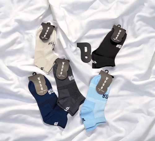 Busa Plain Pure Cotton Ankle Socks, Gender : Male